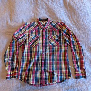 Levi's western micro check shirt